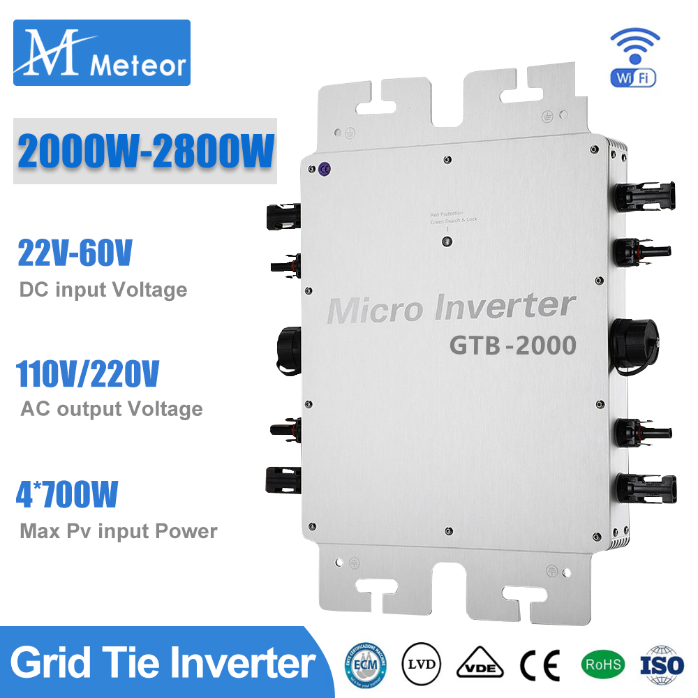 Grid Tie Inverter Limiter 2000W - 2000W 2400W 2800W mikro invertör 110V