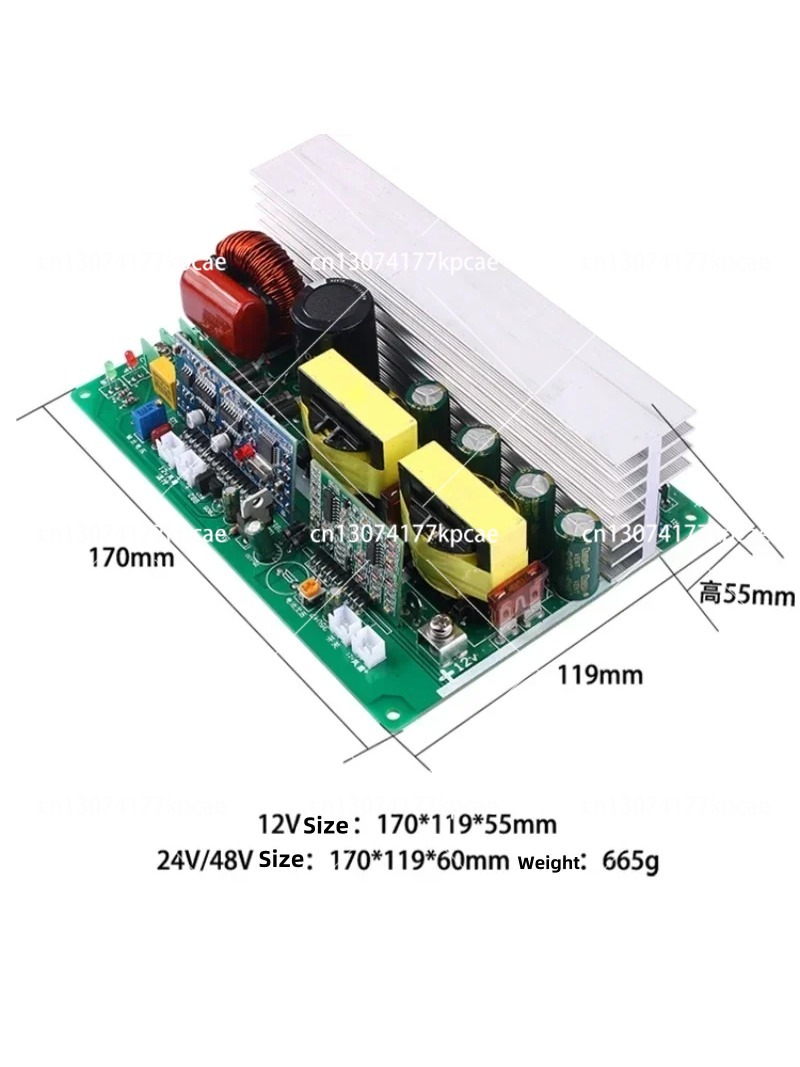Pure Sine Wave Inverter Board 24V 48V - 750W 1000W Saf Sinüs Dalgası İnvertör