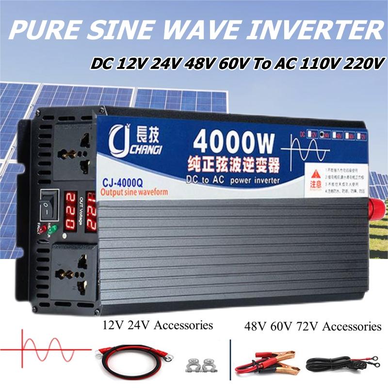 Inverter Pure Sine Wave 60Hz 120V 3000W - 4000W/5000W/5500W/3000W Saf Sinüs İnvertör DC 12/24/48/60V/72V