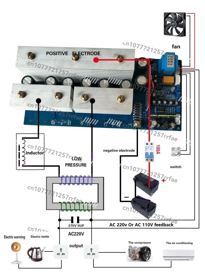 12v 24v 36v 48V 60v 72v DC'den - Pure Sine Wave Inverter Board 24V 48V incelemesi ve fiyatı