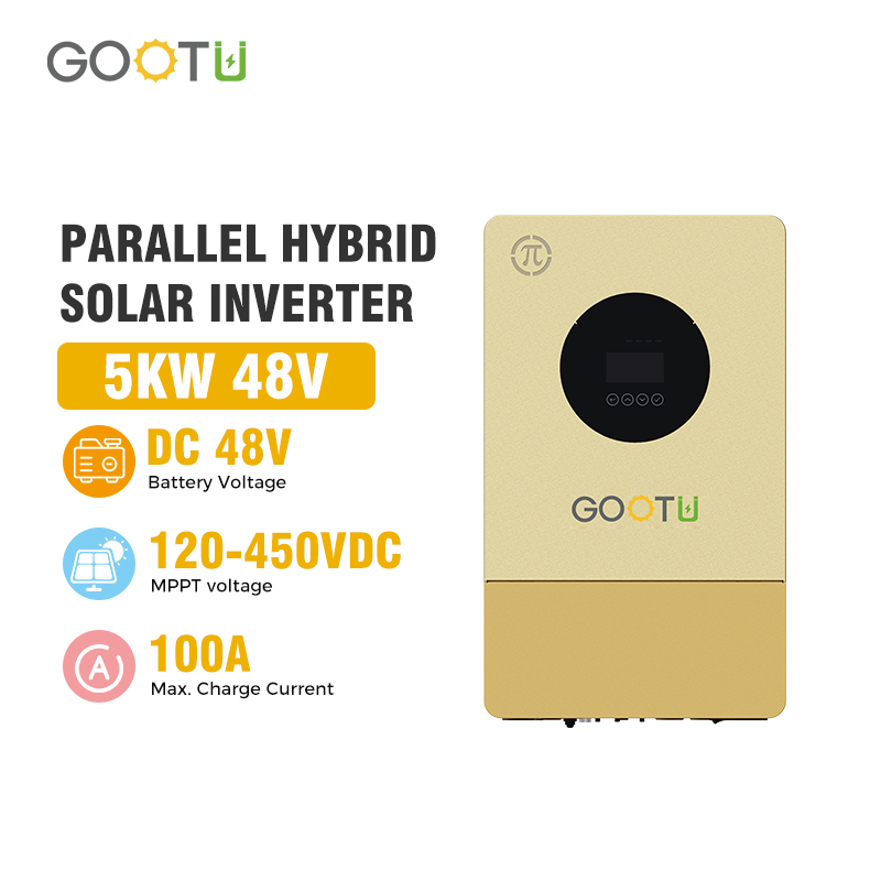 Gootu Yeni 48V Hibrit Güneş İn - Parallel Solar Inverter 48V 5000W Mppt incelemesi ve fiyatı