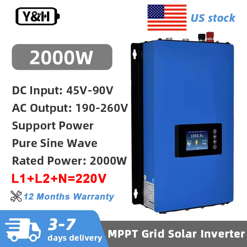 Y&H 2000W MPPT Güneş Şebeke Ba - Grid Tie Inverter Limiter 2000W incelemesi ve fiyatı