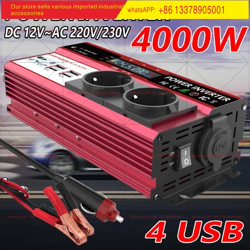 12V - 220V 4000W Tepe Güçlü İn - Power Inverter 12V 220V 4000W Continuous incelemesi ve fiyatı