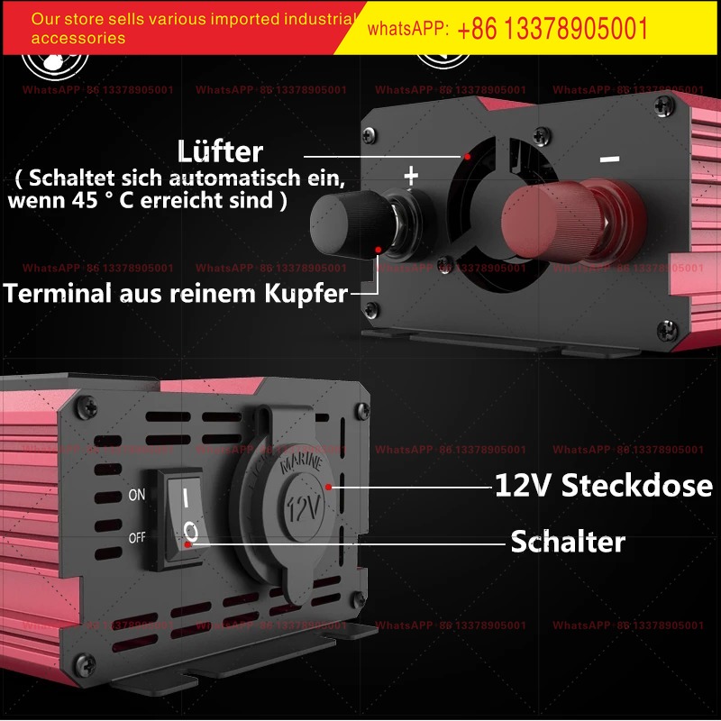12V - 220V 4000W Tepe Güçlü İn - Power Inverter 12V 220V 4000W Continuous incelemesi ve fiyatı