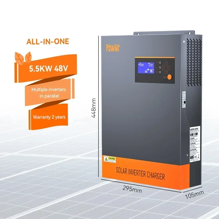 3 Fazlı Hibrit Güneş İnvertörü - Hybrid Solar Inverter 5.5Kw Mppt 48V incelemesi ve fiyatı