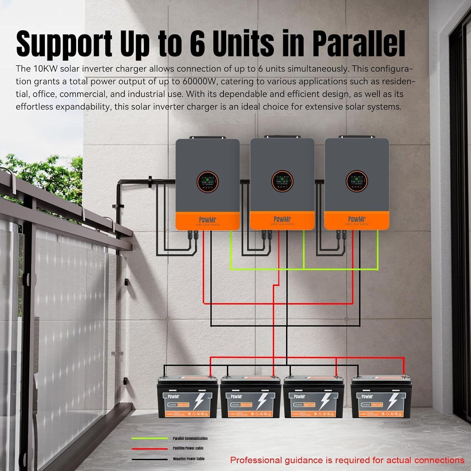PowMr 16KW 10KW Bölünmüş Faz İ - Split Phase Inverter 10Kw 110V 220V incelemesi ve fiyatı