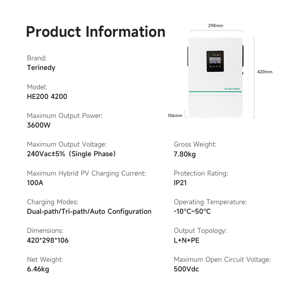 3.6kw 5.5kw 6.2kw 11kw 3kva 5k - Hybrid Solar Inverter 5.5Kw Mppt 48V incelemesi ve fiyatı