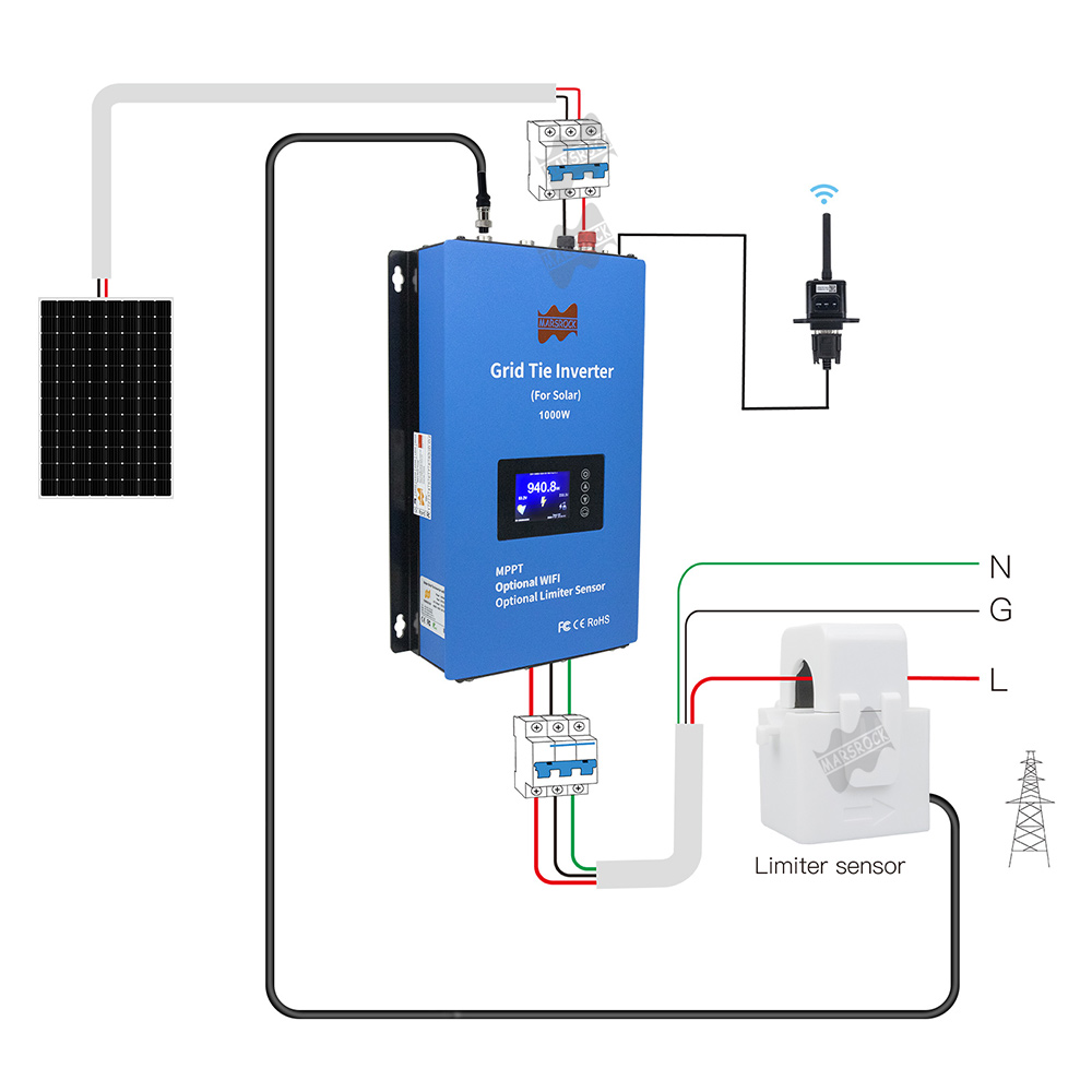 1000W 2000W G2 rüzgar gücü içi - Grid Tie Inverter Limiter 2000W incelemesi ve fiyatı